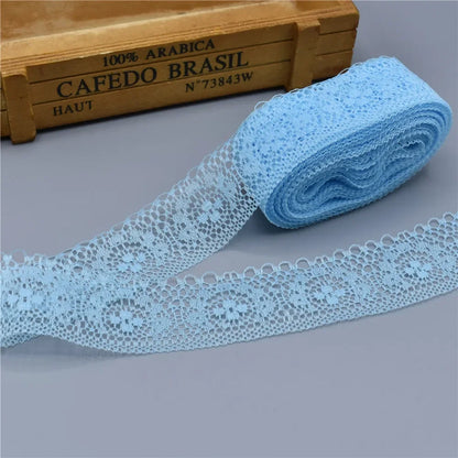 Lace Trim, 10 Yards High Quality Lace Tape, 40MM Wide Embroidered Trim for Sewing, DIY Crafts, Scrapbooking Projects, Gift Wr