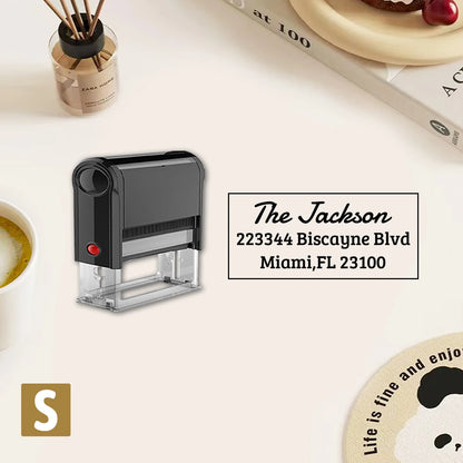 Custom Address Stamp, Return Address Stamps Self Inking Personalized, Customizable Business Stamp, Black Ink Colors, Stamper