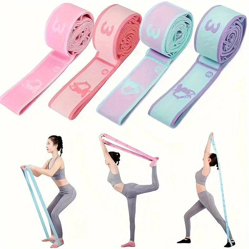 Yoga & Pilates Training Bands for Full-Body Workouts - Extra Thick Portable & Non-Slip Design for Home Gym Dance Studio & Tra