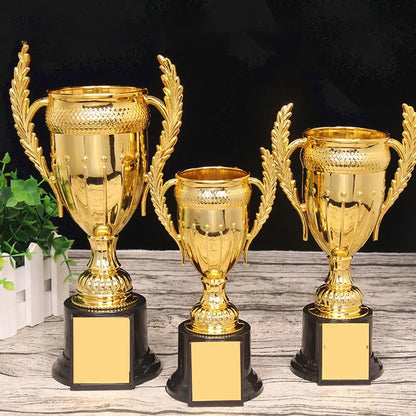 Children's Trophy Awards Competition Soccer School Rewarding Supply Winner Award Trophy Toy Plastic Model Small Prize Cup