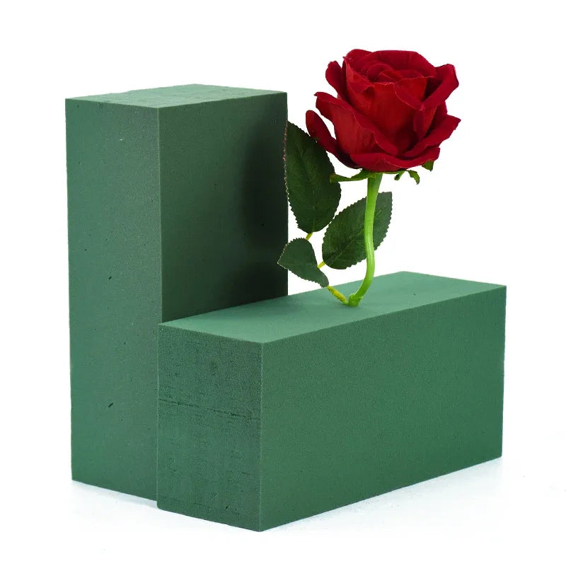 3/6Pcs Wet Fresh Floral Foam Blocks for Wedding Party Flower Arrangement Decoration Styrofoam Bricks Mud Home Garden Accessor