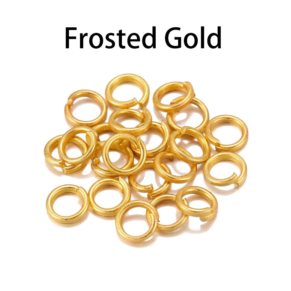 50-200pcs/lot 3-20 mm Jump Rings Split Rings Connectors For Diy Jewelry Finding Making Accessories Supplies