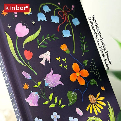 Kinbor Cute Agenda Undate Weekly Daily Planner Slim Illustrated Self-fill Notebook Weekly To Do List Hardcover Two Page Per W