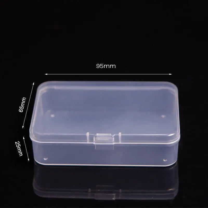 Mini Plastic Box Rectangular Box Translucent Box Packing Box Storage Box Dustproof Solid Strong Jewelry Storage Case Containe