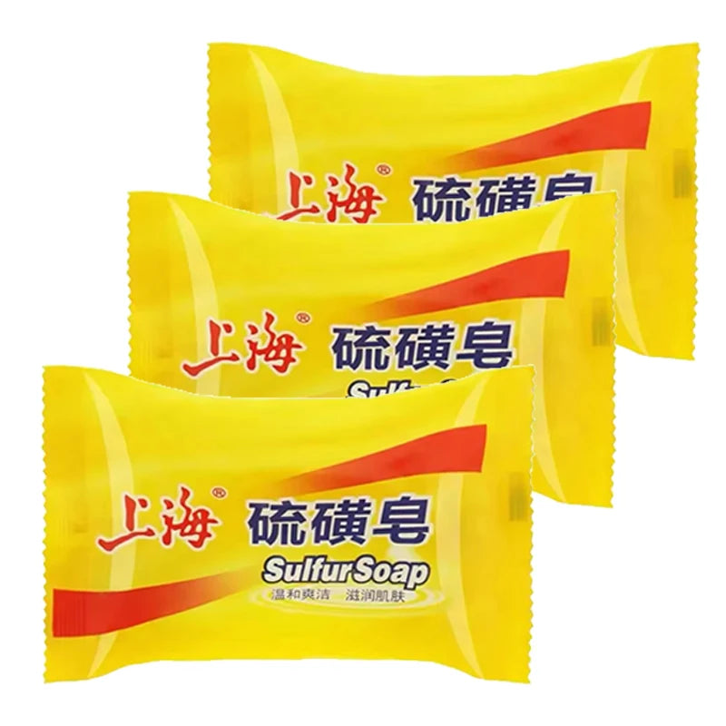 Shanghai Sulfur Soap 5/3Pcs Bath Soap For Deeply Cleanse The Skin Cleaning Hands And Face Keep Comfortable Cleaning Unisex - 