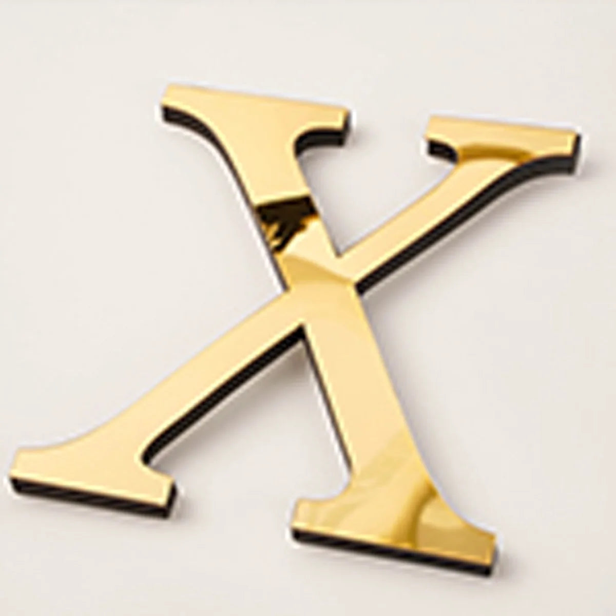 20cm Gold Acrylic Mirror English Letters Wall Stickers Birthday Decoration Festival Party Wedding Decor Self-adhesive Art Mur