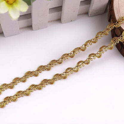 2yards Gold and Silver Lace High Quality Clothing Sofa Curtain Home Textile DIY Sewing Accessories Trims Ribbon Lace