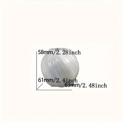 1pc 3D Geometric Pillar Candle Mold for DIY Candle Making - Aromatherapy Resin Molds for Home Art Decor - S