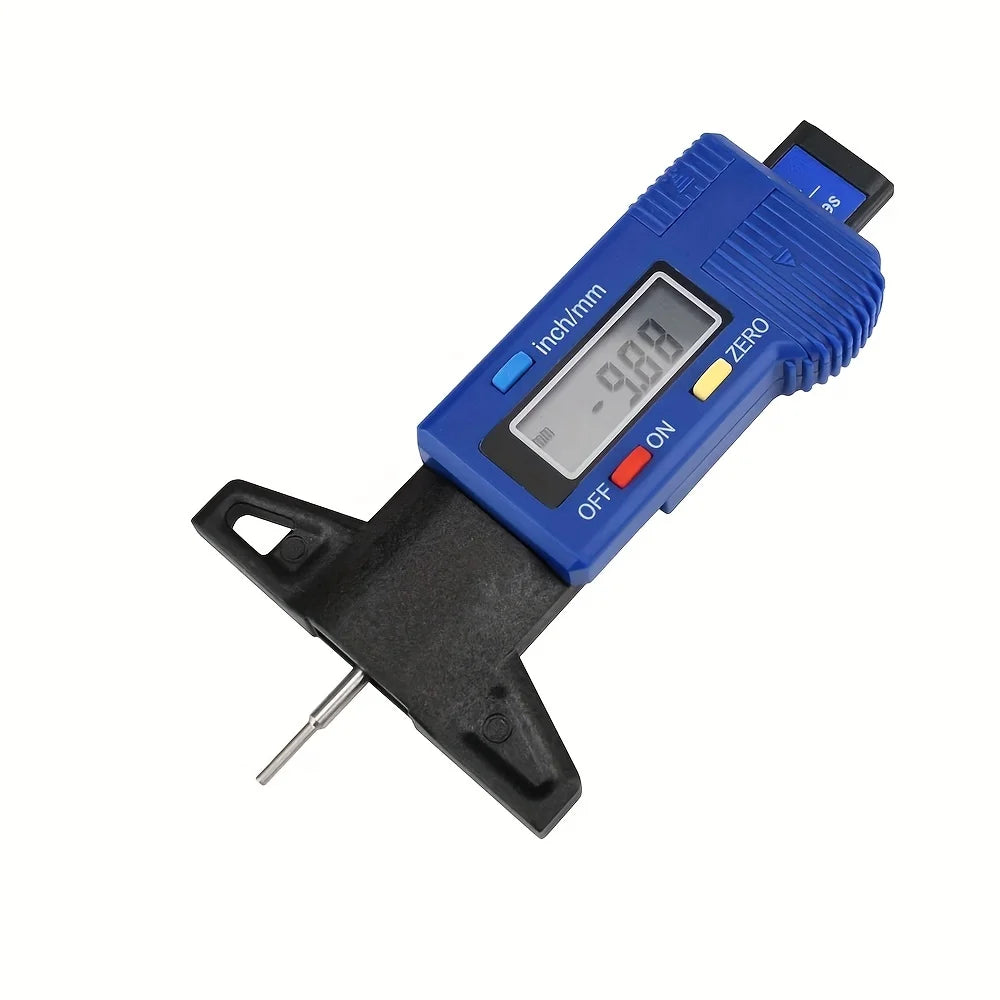 Digital Car Tyre Thickness Gauges Depth Meter For Safe Auto Tyre Tread Monitoring Tyre Wear Detection Measure Caliper Instrum