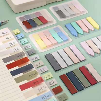 15 Types Color Self Adhesive Memo Pad Sticky Notes Bookmark Point It Marker Memo Sticker Paper Office School Supplies