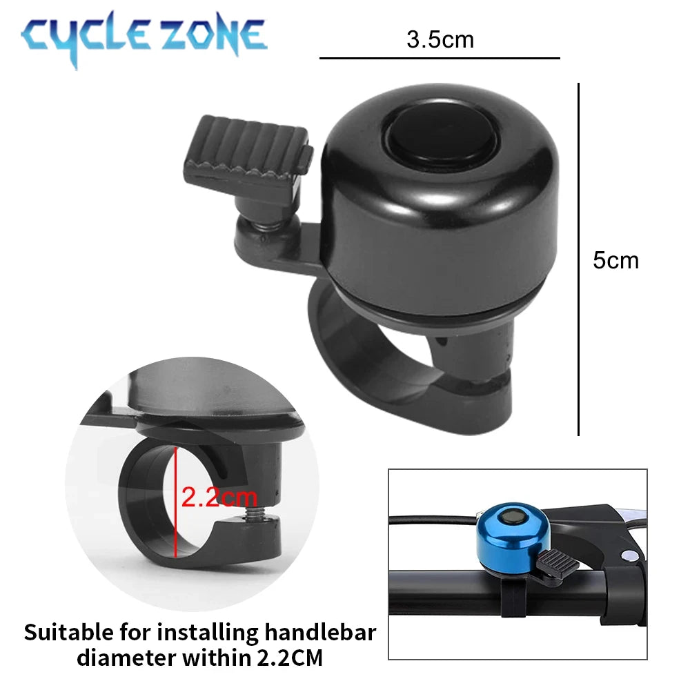 MTB Bicycle Bell Aluminum Alloy Bike Handlebar Bell Ring Mountain Road Cycling Safety Warning Bicycle Horn Cycling Accessorie