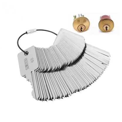48 In 1 Locksmith Tools Lock Keys Set for Bull Head Lock for S Groove Lock For One Word Locks for SOWOYOO
