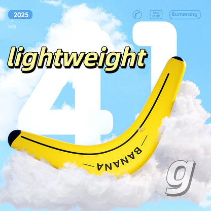 Soft and Elastic Sports Throwback Banana V Shaped Boomerang Flying Disc Throw Interactive Toys for Kids Adults