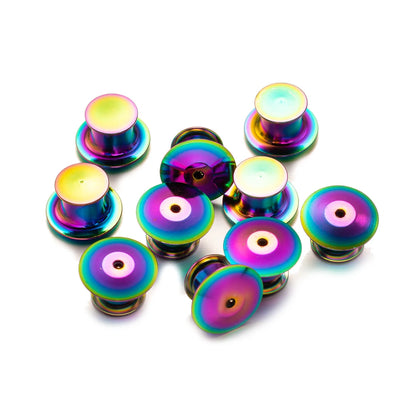 10-20Pcs/Lot Metal Locking Pin Back Locking Pin Keeper Clasp For DIY Backing Brooch Lapel Pin Badge Tie Jewelry Accessories