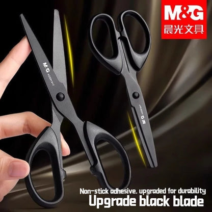 Black Blade Scissors, Sharp Multi-Color Household & Office Small Scissors, Paper Cutting Stationery for Handmade Crafts DIY