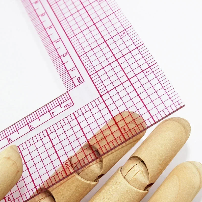 ‌L-Shaped Quilting Ruler - Right-Angle Sewing Tool for Fabric Cutting, Patchwork, Drawing & Craft (Multi-Purpose Technical Ru