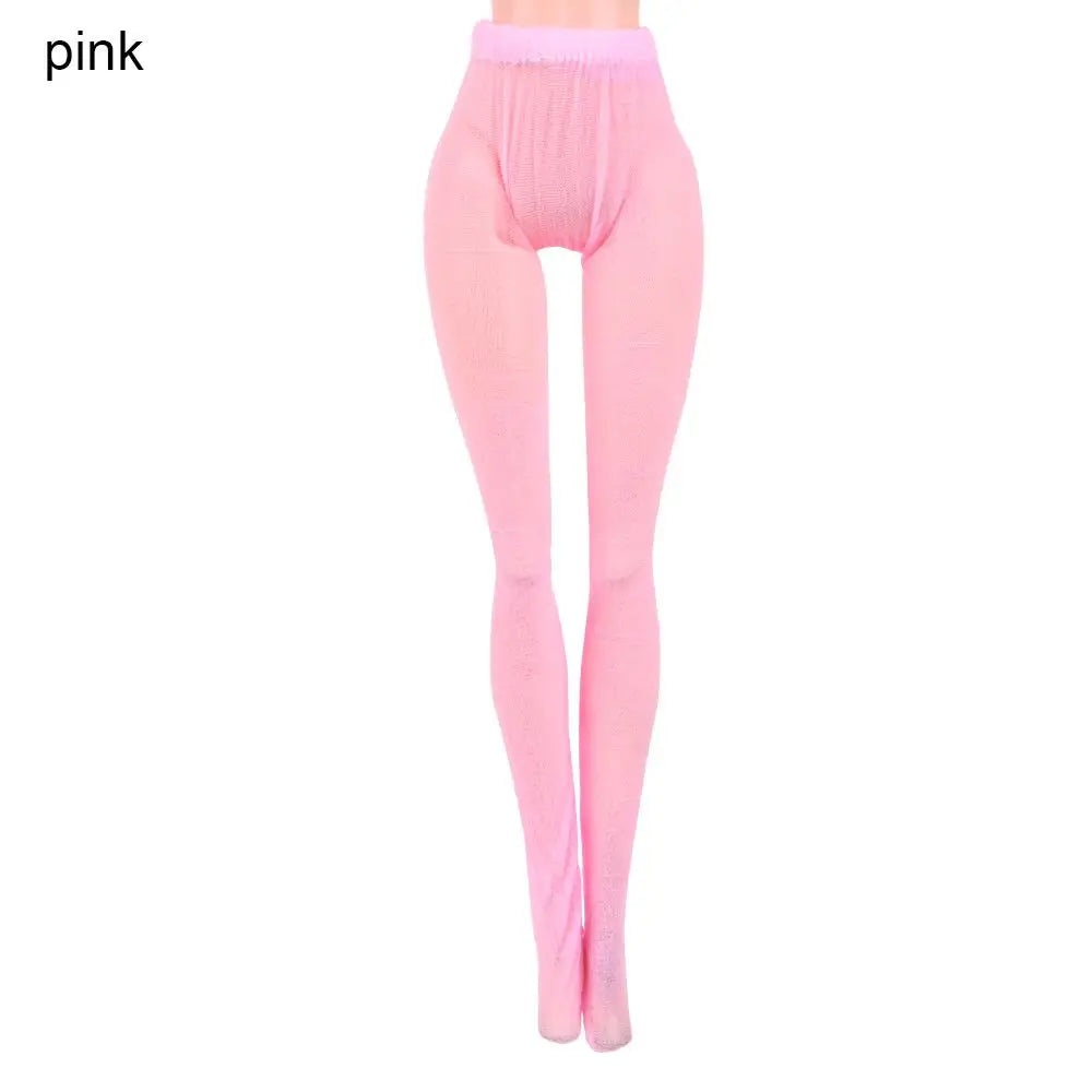 Suits 1/6 Doll Silk Stockings Mini Fishnet Tights Bottoms Socks Elastic leggings Miniature Pantyhose Dolls Accessories Girl G