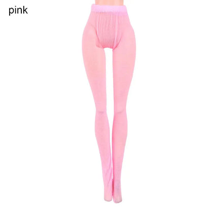 Suits 1/6 Doll Silk Stockings Mini Fishnet Tights Bottoms Socks Elastic leggings Miniature Pantyhose Dolls Accessories Girl G
