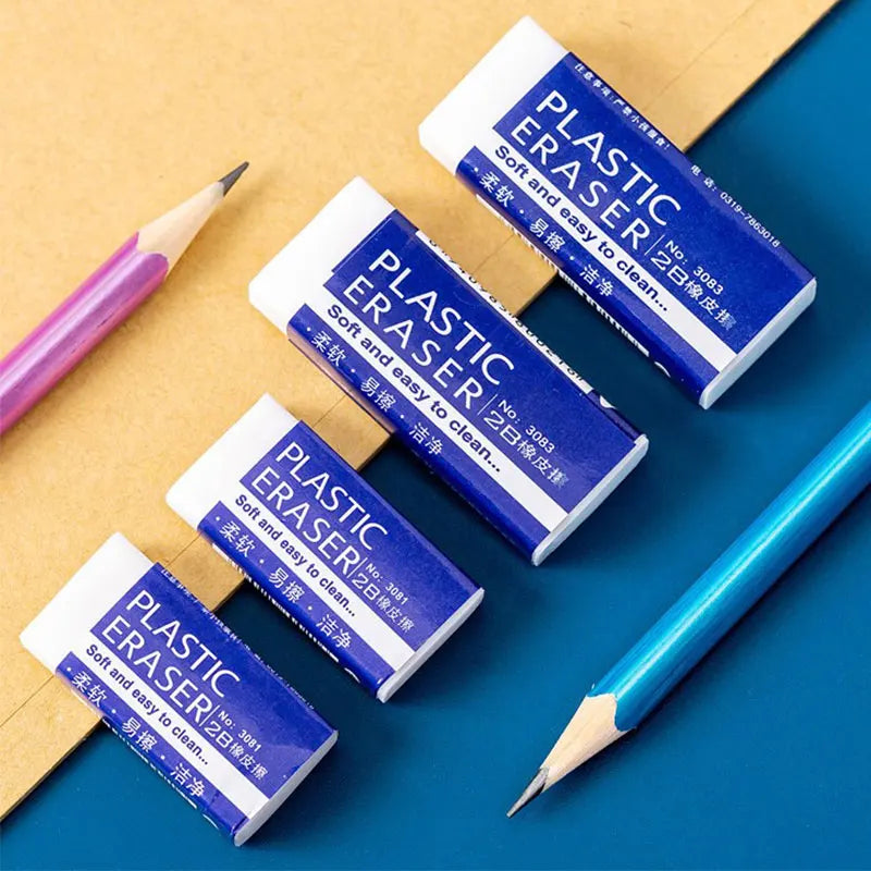 6 Pcs Soft Rubber 2B Pencil Eraser Student Art Sketch Painting Correction Supplies School Exam Writing Eraser Stationery