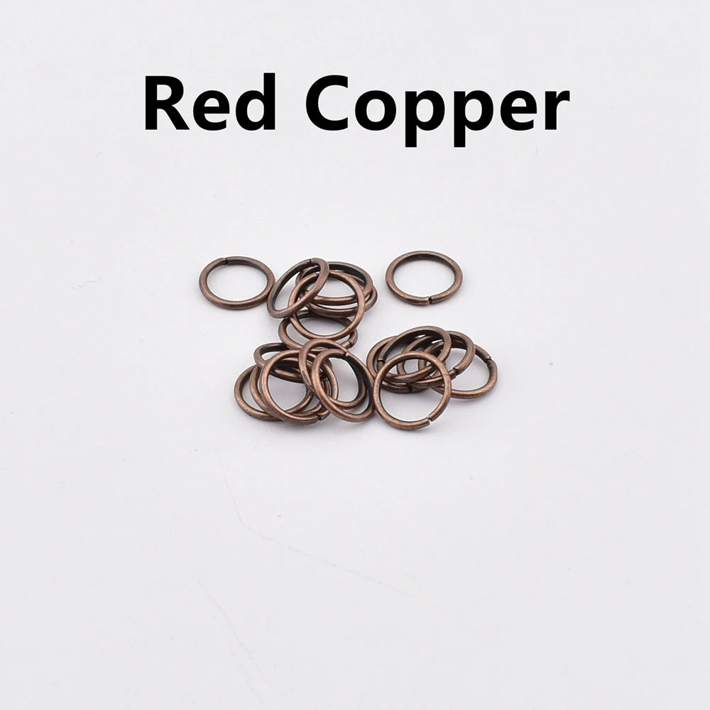100-200Pcs/Lot 3-8mm Single Loop Open Jump Rings Split Rings Connectors For Jewelry Making Supplies Diy Handmade Accessories 