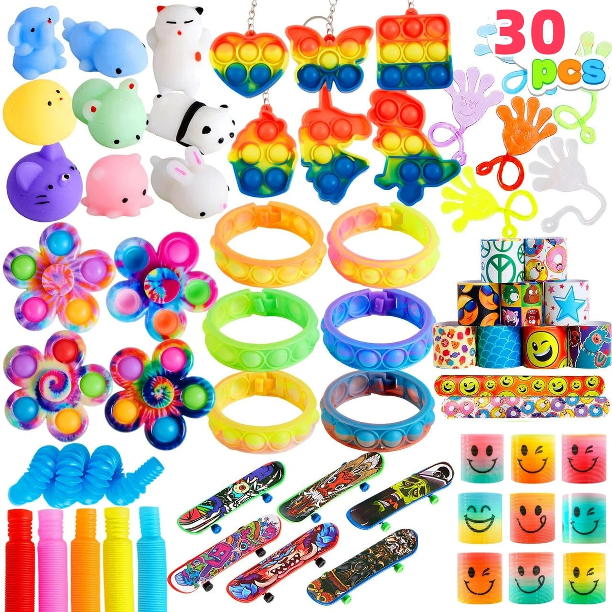 30/60/120 Pcs Popular Fidget Toys Pack Party Favors for Kids Goodie Bags Fillers for Kids Birthday Party, Prizes in Bulk