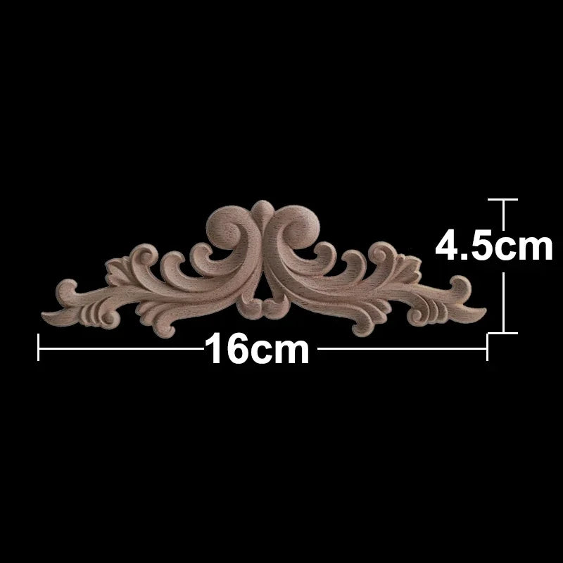 Apliques Pared Acento Calcomanías Decorativas Tallado En Para Muebles Esquina Onlay Decoración Del Hogar Calcomanía Floral - 