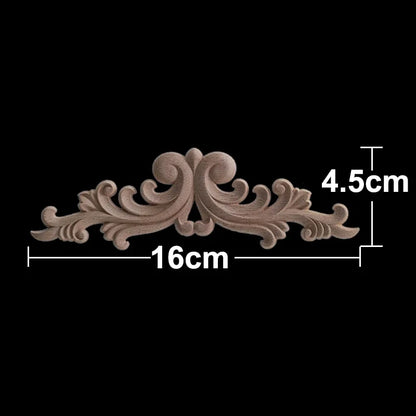 Apliques Pared Acento Calcomanías Decorativas Tallado En Para Muebles Esquina Onlay Decoración Del Hogar Calcomanía Floral - 