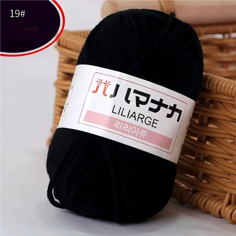DIY Baby Milk Sweet Soft Cotton Knitting Wool Yarn Thick Fiber Velvet Yarn Hand Knitting Wool Crochet Yarn for DIY Sweater - 