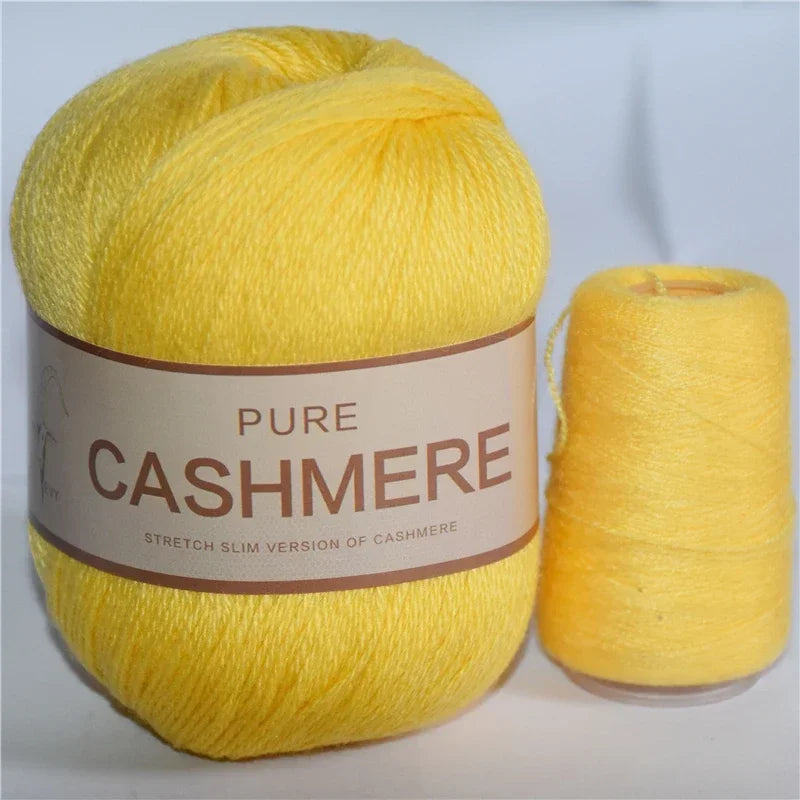 Crochet Cashmere Yarn, Soft Hand-Knitted Wool, Baby-Friendly Knitting Thread, Luxurious Yarn for Scarves, Crochet Projects, K
