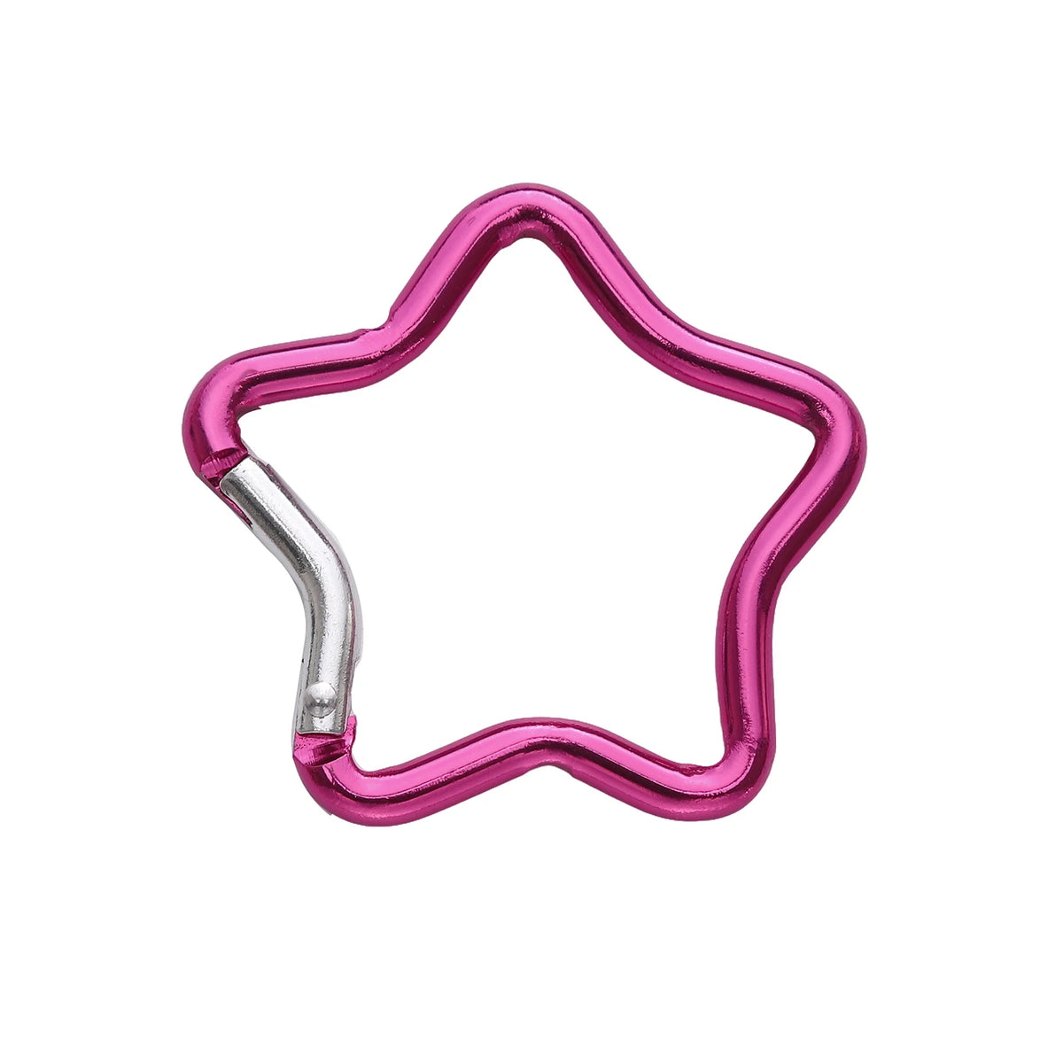 1 Pc Carabiner Rock Aluminum Mountain Buckle Star/Heart/D/Bone Shape Locking Clasp Keychain Multifunction Tools Jewelry Findi