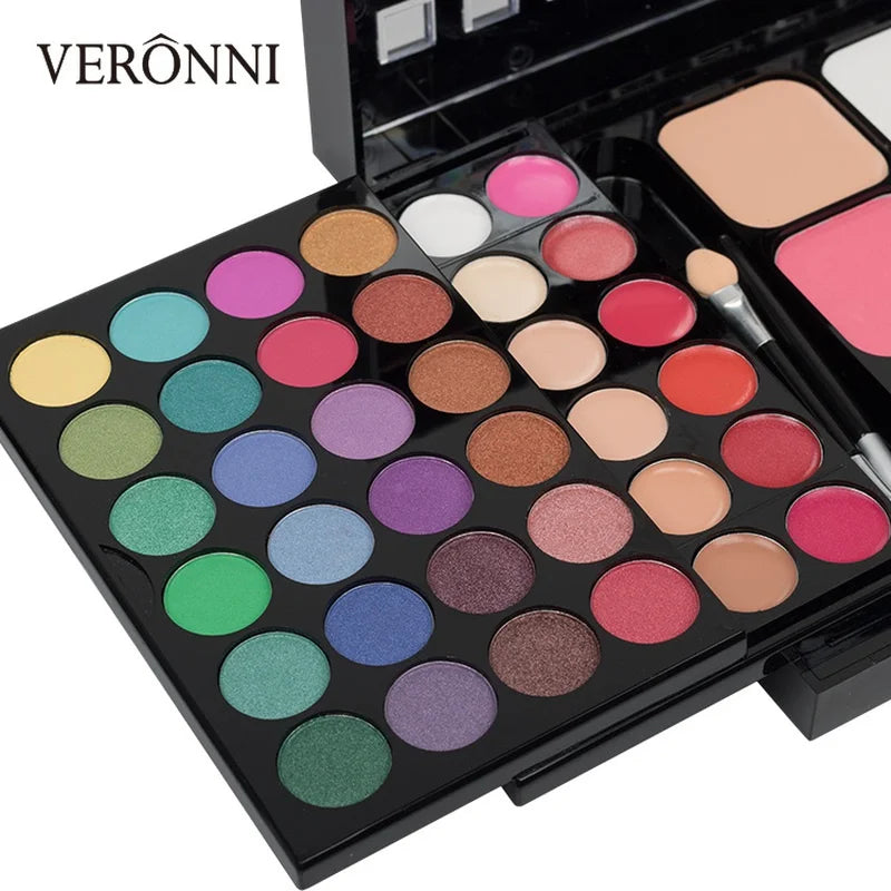 40/74/78 Colors Glitter Eyeshadow Palette Matte Waterproof Long Lasting Pressed Powder Cosmetics Kit Fashion Women MakeUp Too