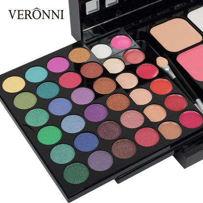 40/74/78 Colors Glitter Eyeshadow Palette Matte Waterproof Long Lasting Pressed Powder Cosmetics Kit Fashion Women MakeUp Too