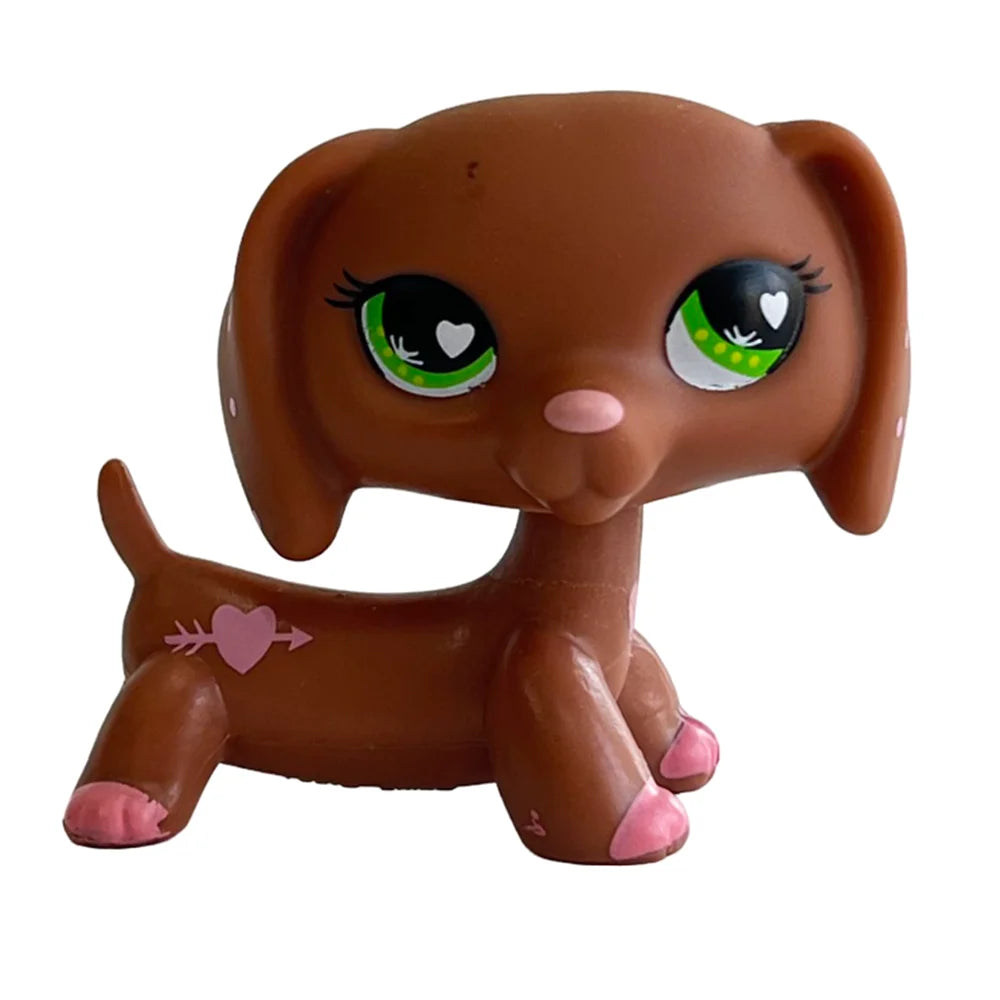 Rare Pet Shop LPS Toy Stands Short Hair Cat Original Kitten Husky Puppy Dog Fox Cute Animal Old Bobble Head Toy - 556