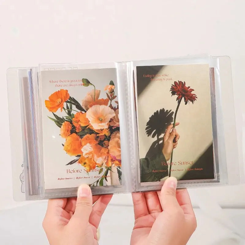 40pcs/book A6 Storage Booklet Simple Large-Capacity Waterproof Photo Storage Book PP Material