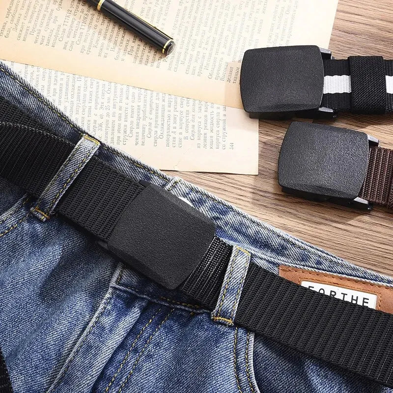 Men's Belt Outdoor Casual Canvas Belt Metal Free Training Nylon Tactical Belt With Pants Jeans Belt Sports Belts For Men Wome