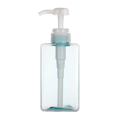 650ml Square Clear Bottle Liquid Soap Whipped Mousse Points Bottling Shampoo Lotion Shower Gel Pump Bottlesnding Soap Dispens