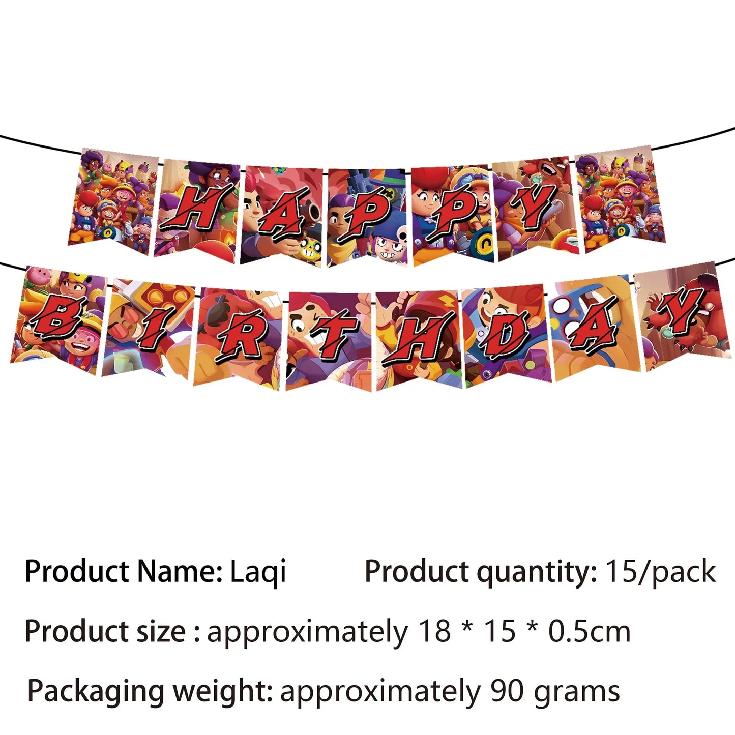 Battle Balloons Happy Birthday Banner Fight Game Party Decoration Brawled Background Cake Topper Disposable Tableware Keychai