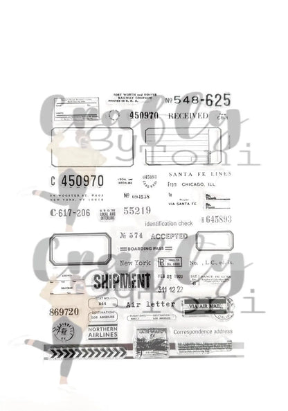 2026 New A6 Clear Stamps Identity Card Design DIY Scrapbook Journal Album Card Making Supplies - only stamp 80