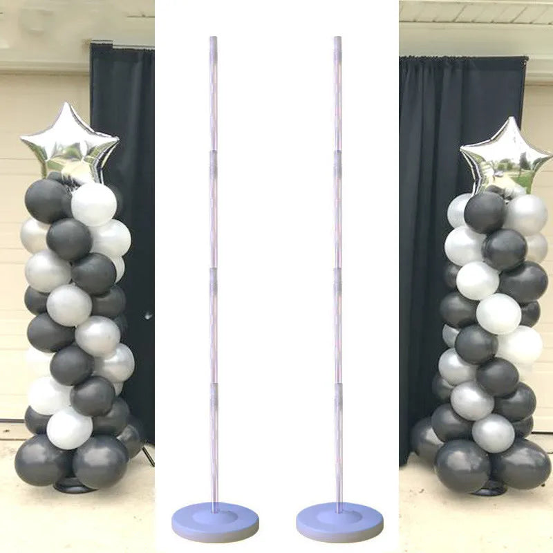 Party Supplies, Clear Balloon Column Stand, 130cm Balloon Holder for Graduation, Wedding Decor, Baby Shower Display, Event De