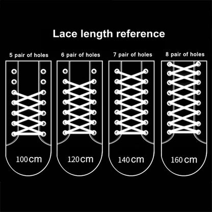 Men's And Women's Sports Shoelaces Color Flat Semicircular Shoelace Suitable For All Shoes Round Laces 23 Colors 1 Pair