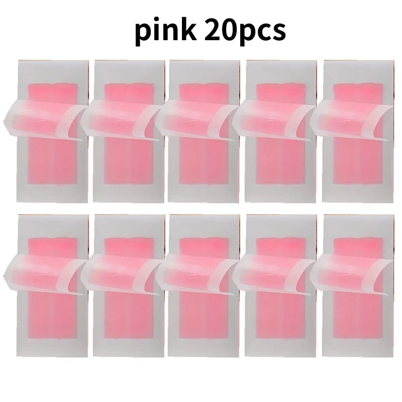 Professional Warning Tapes For Summer Hair Removal, Double Face Cold Warning Paper For Legs, Body, Face,6 Sticks, 10/20 Stick