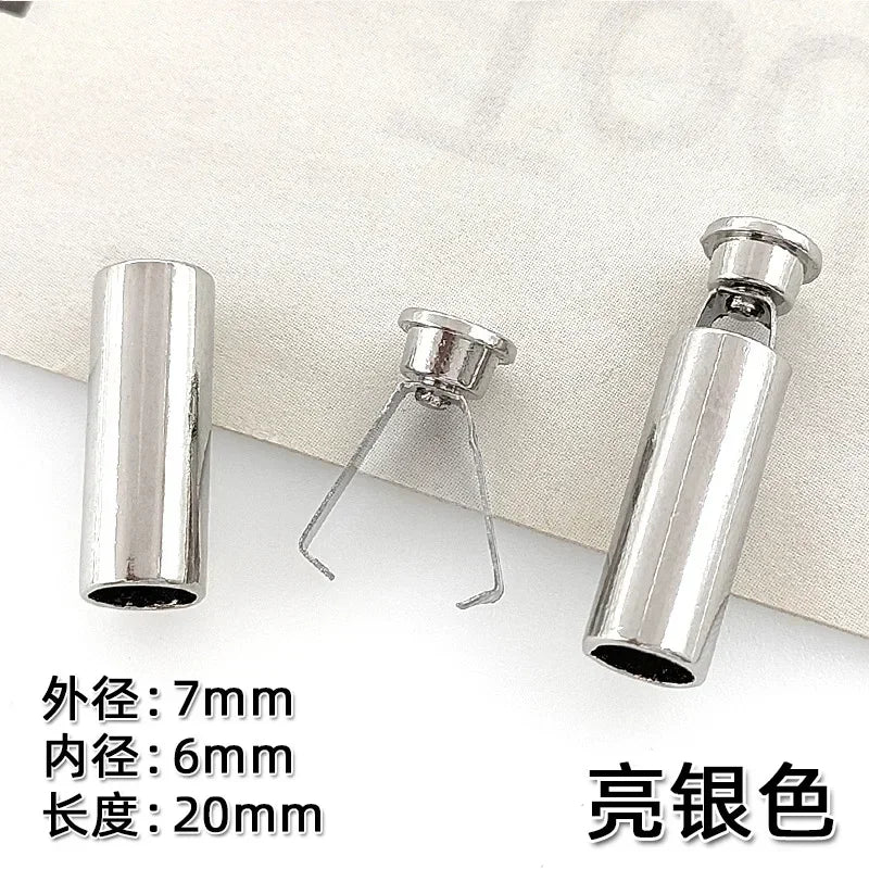 10 Sets Detachable Stopper With Lid Cap Rectangle Cord Ends Lock Stoppers For Rope Apparel Sportswear Parts Accessories