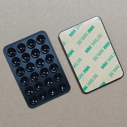 Multifunctional Mobile Phone Silicone Suction Cup 24 Square Mobile Phone Single-Sided Case Anti-Slip Holder Mount Suction - B