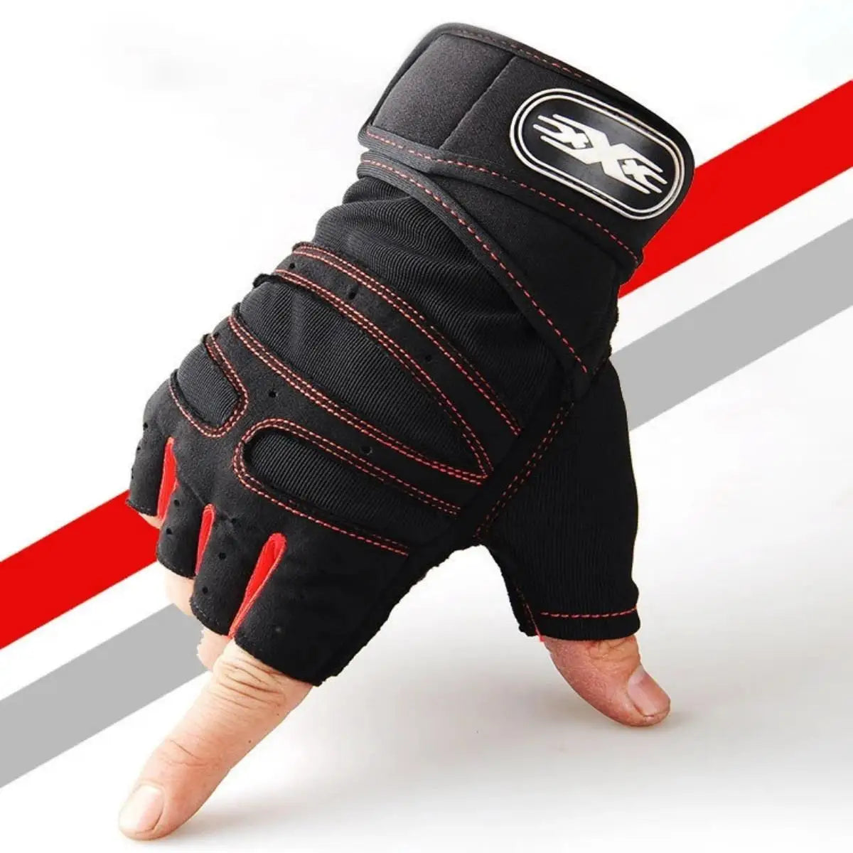 Gym Gloves for Men Women Fitness Weight Lifting Wristband Gloves Body Building Training Sports Exercise Cycling Glove Shockpr