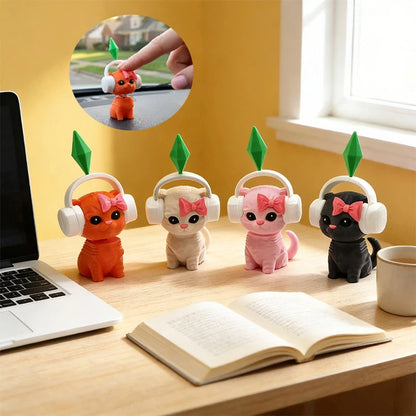 Home Decoration Figure The Doll Foliage Sims Cat Plumbob Dancing Sim Cat Dancing Needoh Cat Car Decoration For Home Decor Ite