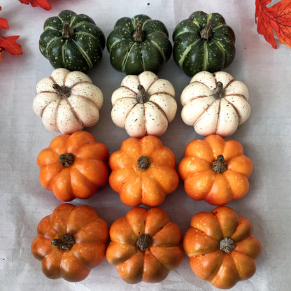9pcs Autumn simulation pumpkin, DIY decoration, autumn harvest festival decoration, Halloween decoration, party decoration