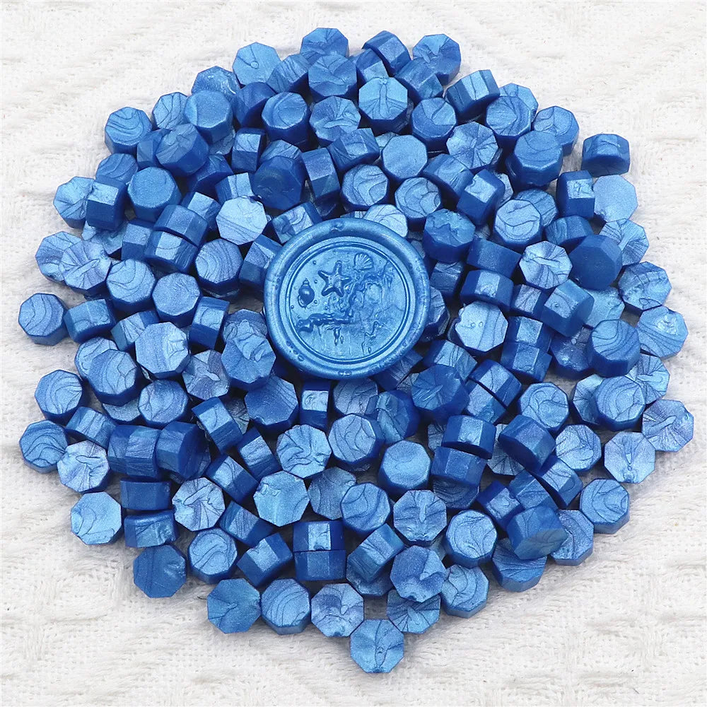 100pcs/bag Octagon Sealing Wax Beads For Seal Stamp, Handmake Embellishment Of Card Envelope, Fire Lacquer Sealing Wax