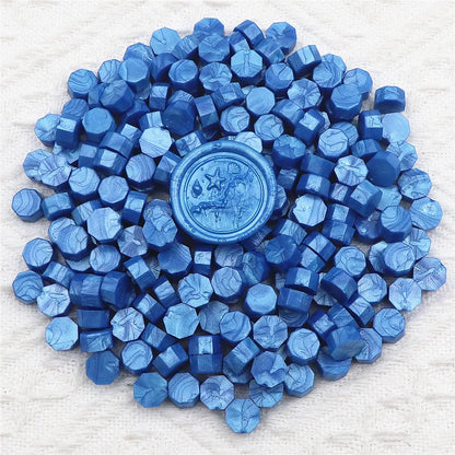100pcs/bag Octagon Sealing Wax Beads For Seal Stamp, Handmake Embellishment Of Card Envelope, Fire Lacquer Sealing Wax