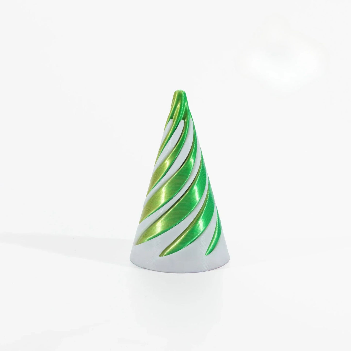 3D Printed Spiral Cone Pyramid Passthrough Sculpture Pass Through Pyramid Toy Mini Vortex Thread Illusion Cone Spiral Ornamen