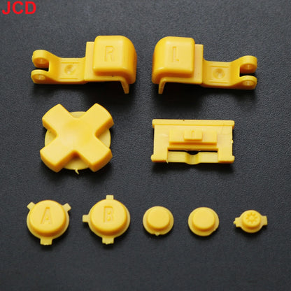 JCD 1set For GameBoy Advance SP GBA SP Plastic Full Button Set For GBA SP A B Select Start Power ON/OFF L R Buttons Kit D Pad